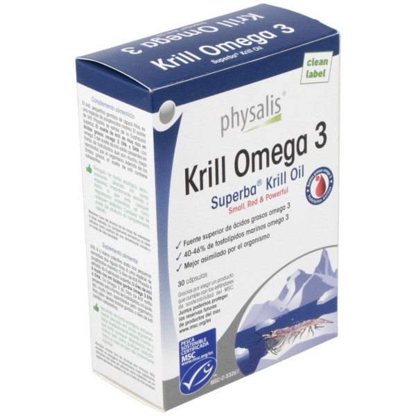 Physalis Krill Omega 3 30Caps