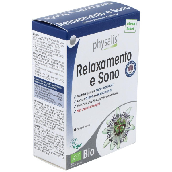 Physalis Relajación Y Sueño Bio 45 Comprimidos