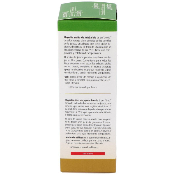 Physalis Aceite Vegetal De Jojoba Bio 100Ml