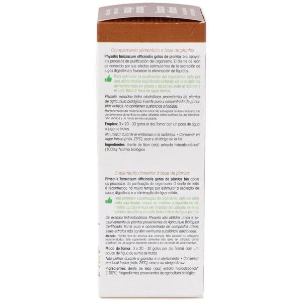 Physalis Diente De León Extracto Hidroalcoholico Bio 100Ml