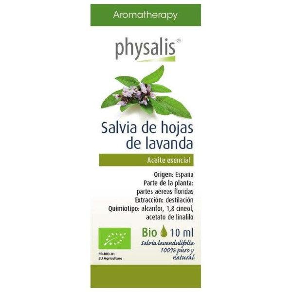 Physalis Aceite Esencial De Salvia De Hojas De Lavanda Bio 10Ml