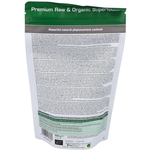 Biotona Chlorella Espirulina Bio Polvo 200G