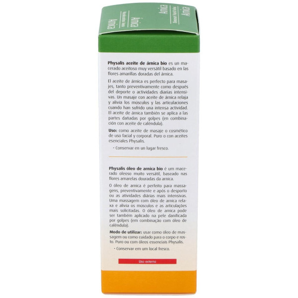 Physalis Aceite Vegetal De Arnica Bio 100Ml