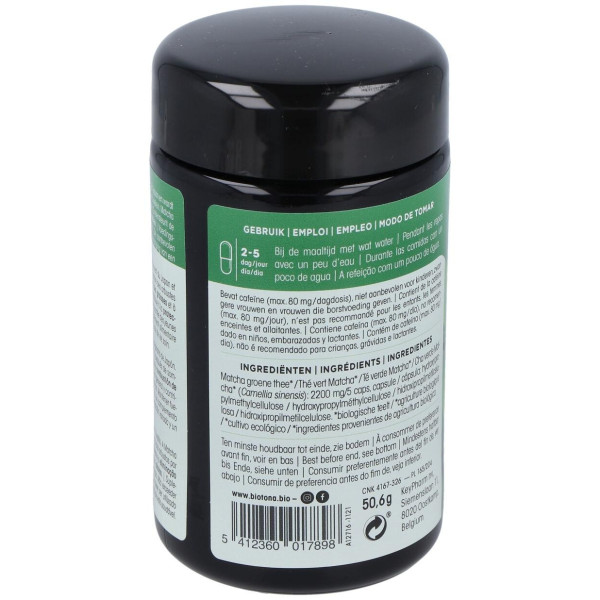 Biotona Té Matcha Bio 100Caps