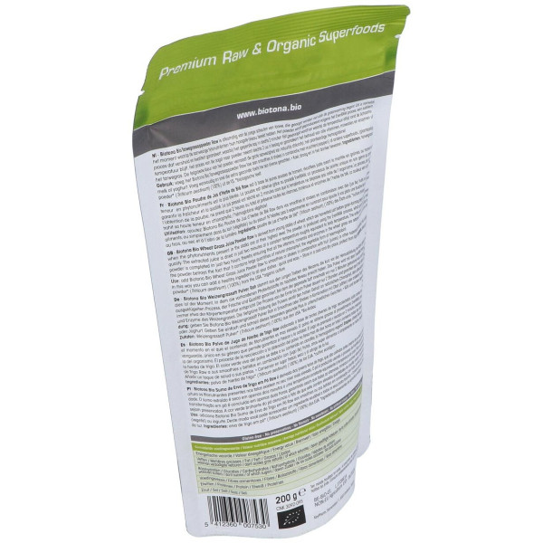 Wheat Grass Raw Jugo De Trigo 200Gr. Bio 2