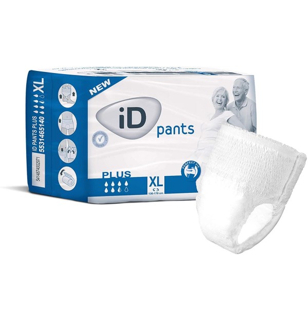Braga Pañal Inc Orina Plus - Id Pants (T- Xl 14 U)
