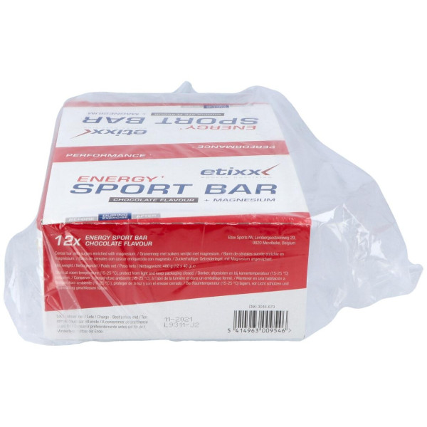 Etixx Energy Sport Bar Sabor Chocolate 12Uds