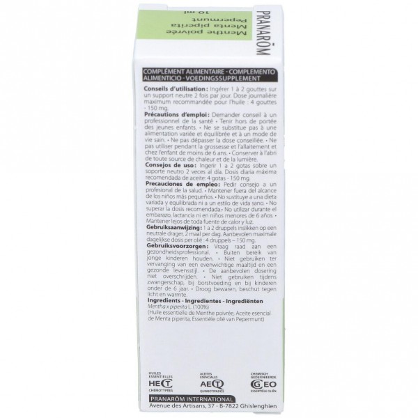 Aeqt Top Naturales Menta Piperita 10 Ml