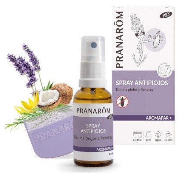 Pranarom Spray Antipiojos Bio 30Ml + Lendrera