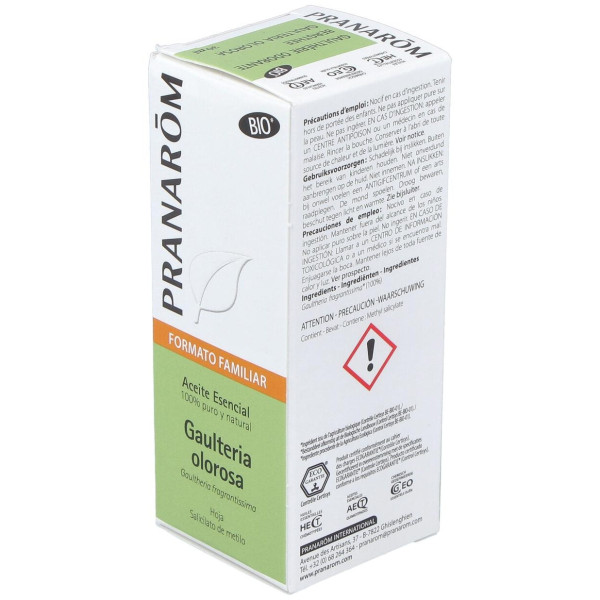 Gaulteria Olorosa Hoja Aceite Esencial Bio 30Ml.