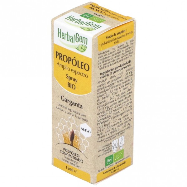 Pranarom Herbalgem Propóleo Amplio Spray Bio 15Ml
