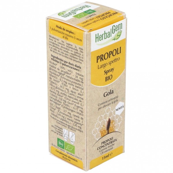 Pranarom Herbalgem Propóleo Amplio Spray Bio 15Ml