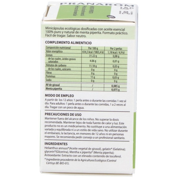 Menta Piperita Aceite Esencial En Perlas 60Perlas 2