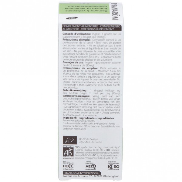 Pranarôm Aceite De Romero Qt Verbenona Bio 5Ml