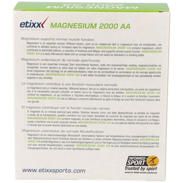 Etixx Magnesium 2000 Aa 30Comp.Eferv.