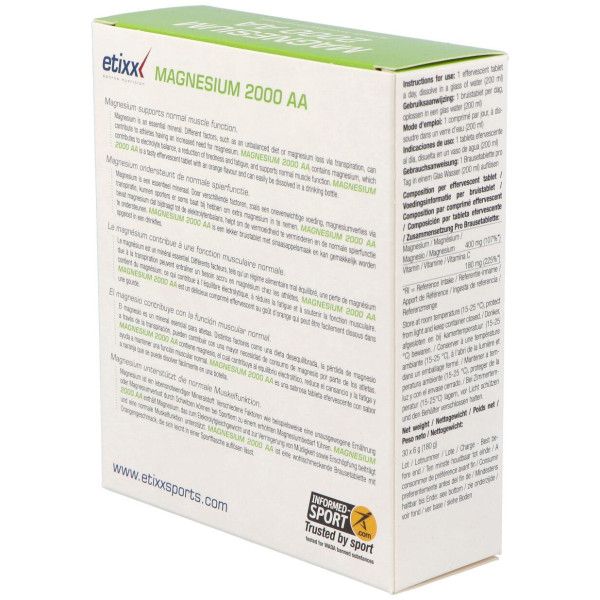 Etixx Magnesium 2000 Aa 30Comp.Eferv.