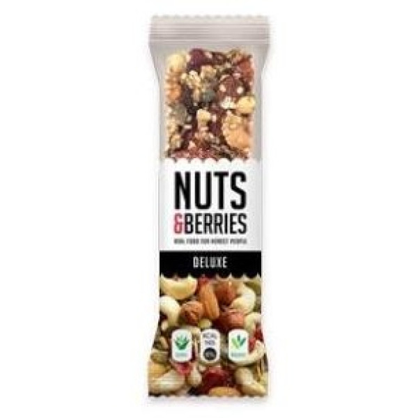 Nuts Y Berries Bar Deluxe Vegan 40G