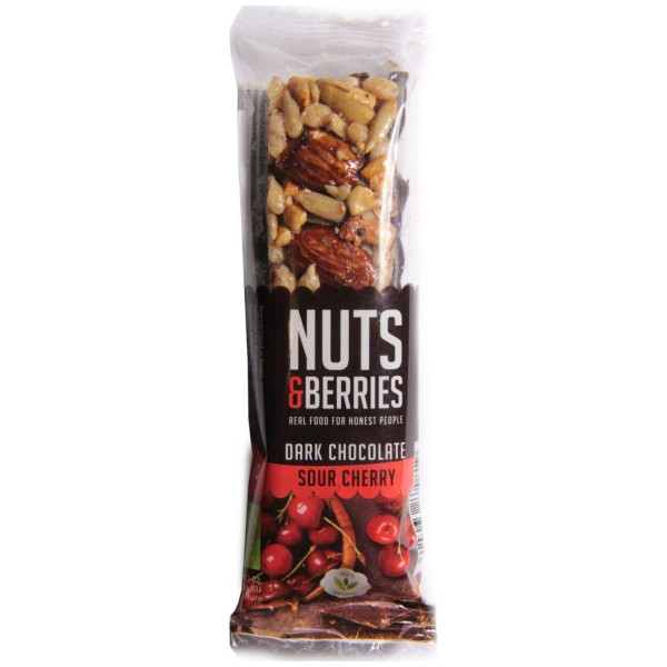 Barrita Chocolate Negro-Cereza 15Uds. Bio Vegan