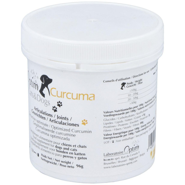 Optim Curcuma Cats Y Dogs Polvo 96Gr.