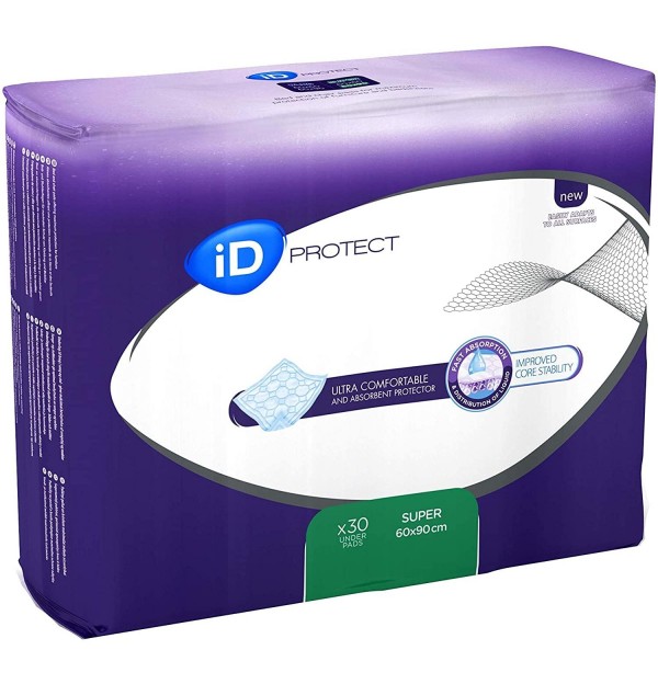 Protector De Cama - Id Expert Protect (30 Unidades Super 90 Cm X 60 Cm)