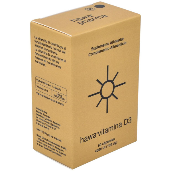 Hawa Vitamina D3 4000Ui 60Cap.