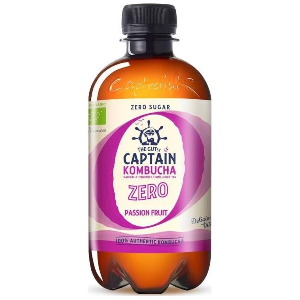 Captain Kombucha Zero Frutas De La Pasión Bio 400Ml