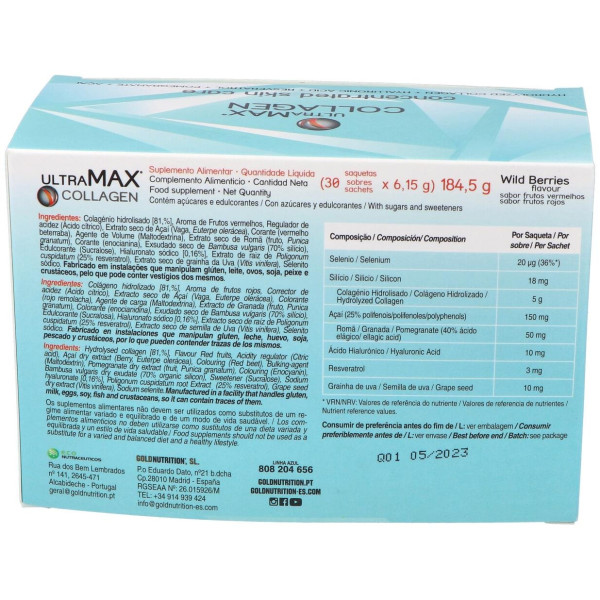 Ultramax Colageno 30Sbrs.