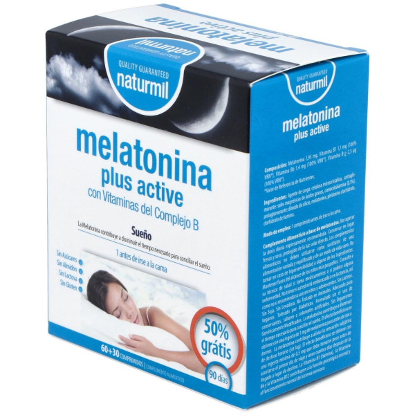 Naturmil Melatonina Plus Active 1_9Mg 60Comp