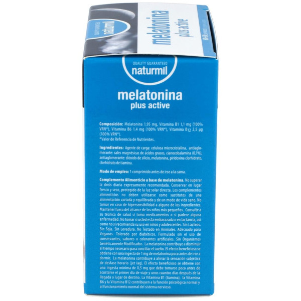 Naturmil Melatonina Plus Active 1_9Mg 60Comp