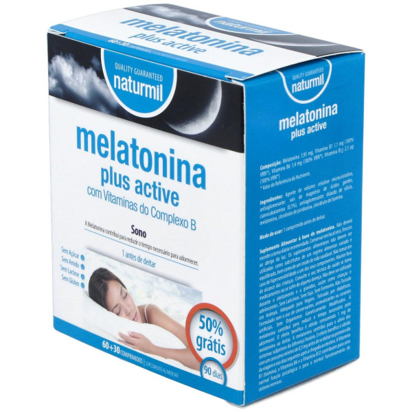 Naturmil Melatonina Plus Active 1_9Mg 60Comp