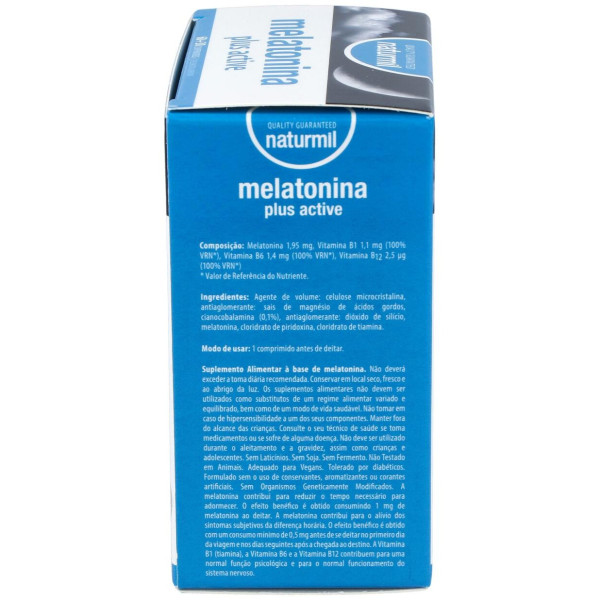 Naturmil Melatonina Plus Active 1_9Mg 60Comp
