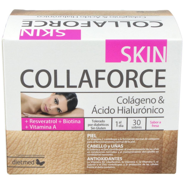 Dietmed Collaforce Skin Colágeno Y Ácido Hialurónico 30Sobres