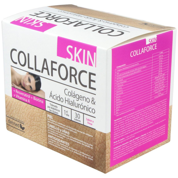 Dietmed Collaforce Skin Colágeno Y Ácido Hialurónico 30Sobres