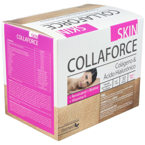 Dietmed Collaforce Skin Colágeno Y Ácido Hialurónico 30Sobres
