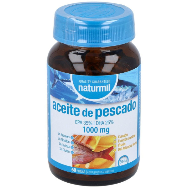 Naturmil Aceite De Pescado Omega 3 Epa 35% / Dha 25% 1000 Mg 60
