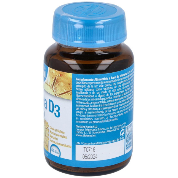 Naturmil Vitamina D3 4000Ui 60 Capsulas