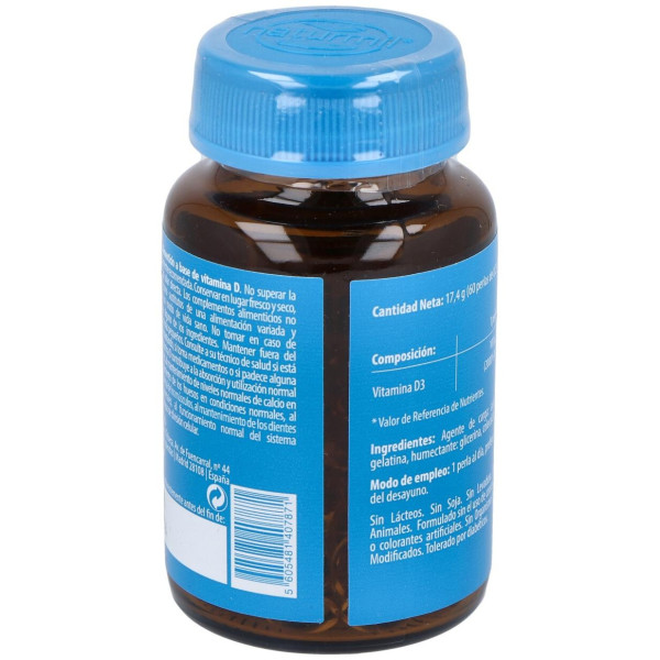 Naturmil Vitamina D3 4000Ui 60 Capsulas