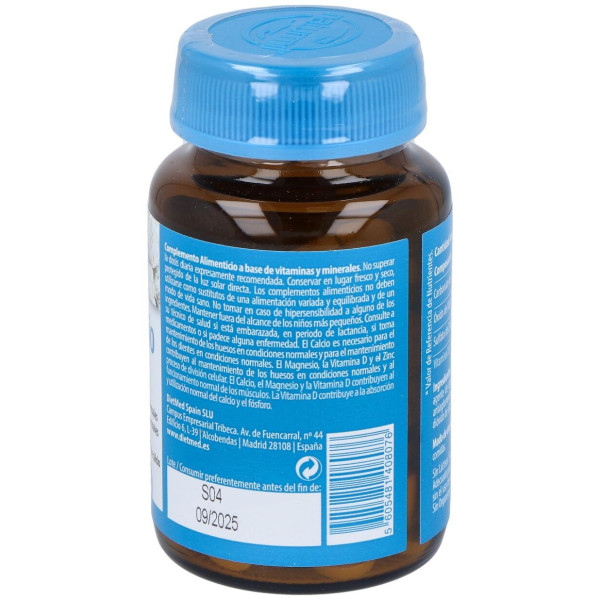 Naturmil Calcio + Magnesio + Zinc + Vitamina D 90 Comprimidos