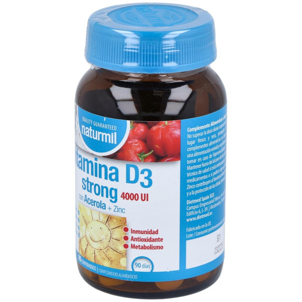 Naturmil Vitamina D3 Strong 90Comp