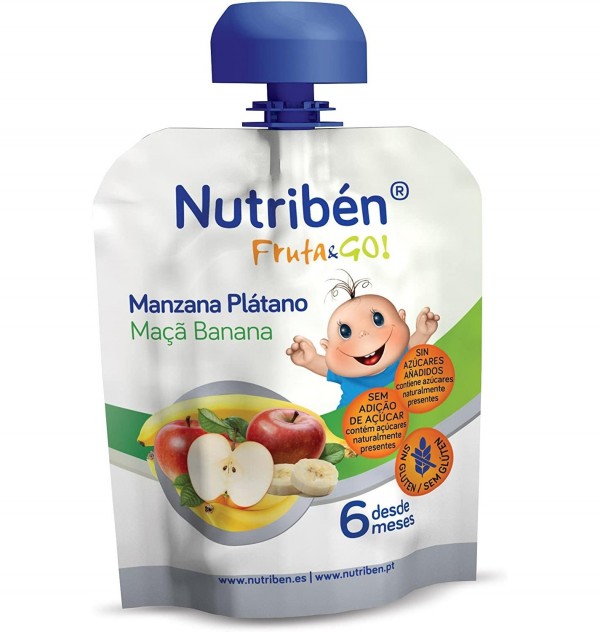 Nutriben Fruta & Go Manzana Platano. - Alter