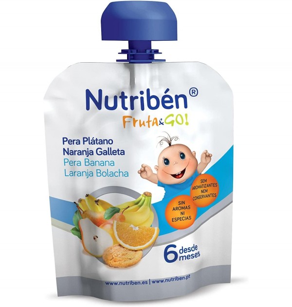 Nutriben Fruta & Go Galletas Pera Platano Naranja. - Alter