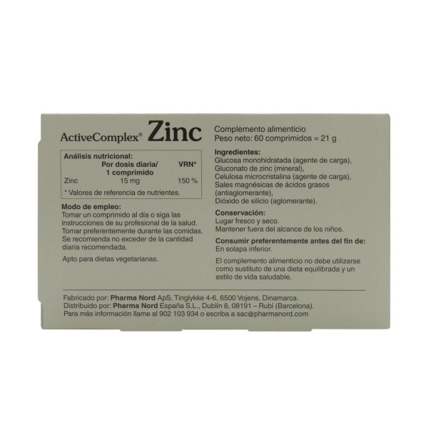 Activecomplex Zinc (60 Comprimidos)