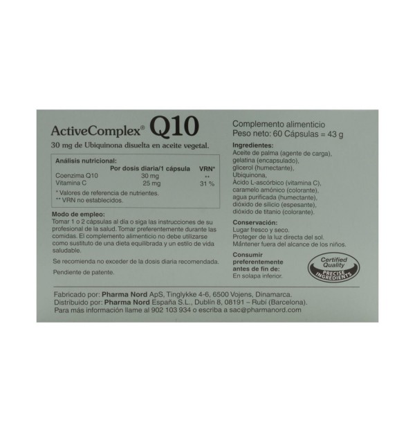 Activecomplex Q10 (60 Capsulas)