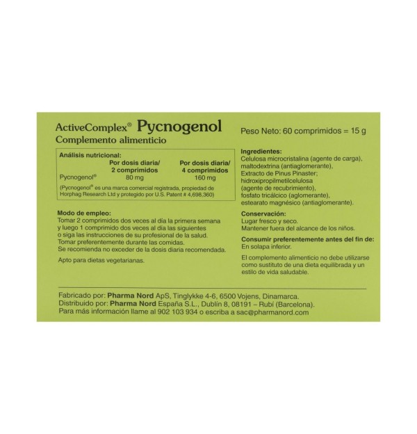 Activecomplex Pycnogenol (60 Comprimidos)