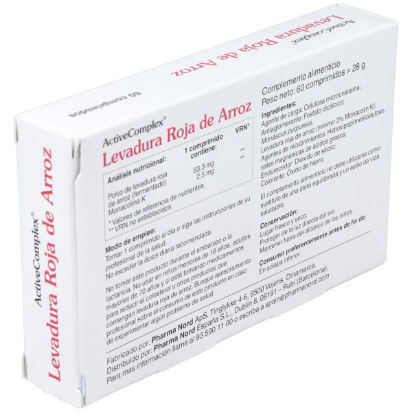 New Activecomplex Levadura Roja De Arroz 60Comp.