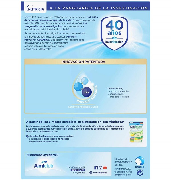 Almiron Advance + Pronutra 1 (1 Envase 1200 G)