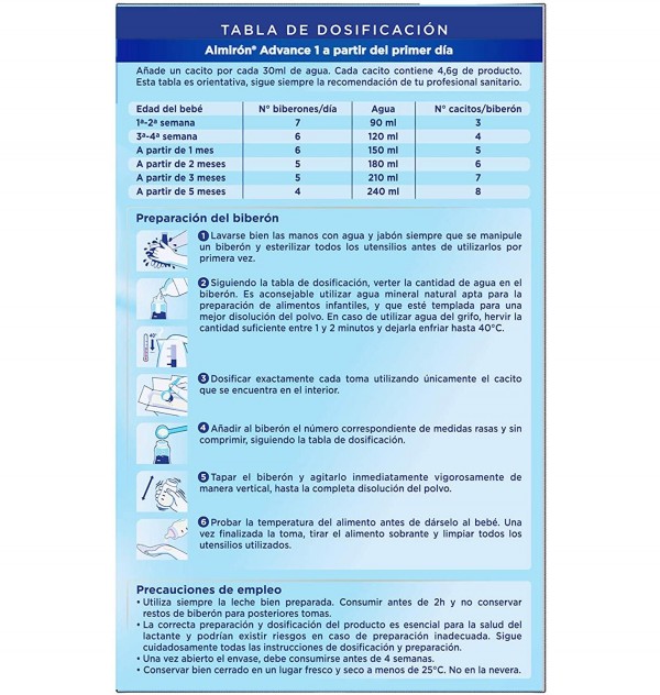 Almiron Advance + Pronutra 1 (1 Envase 1200 G)