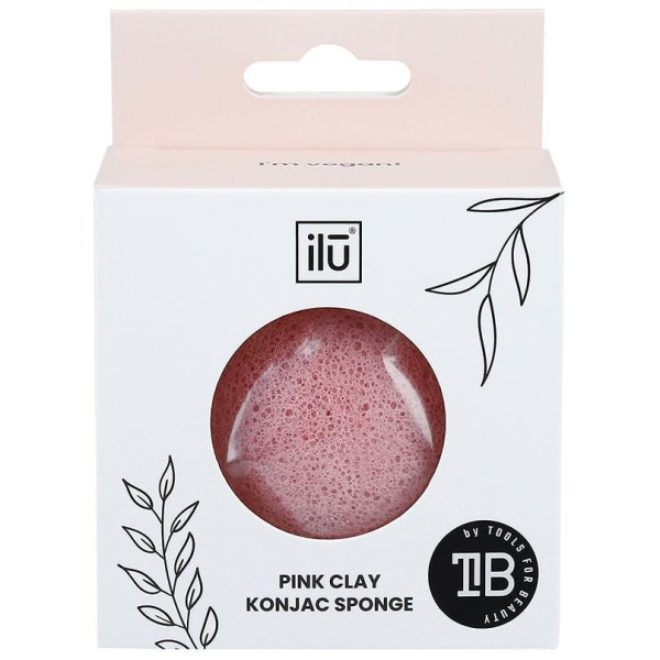Ilū Konjac Sponge Pink Clay 1Ud