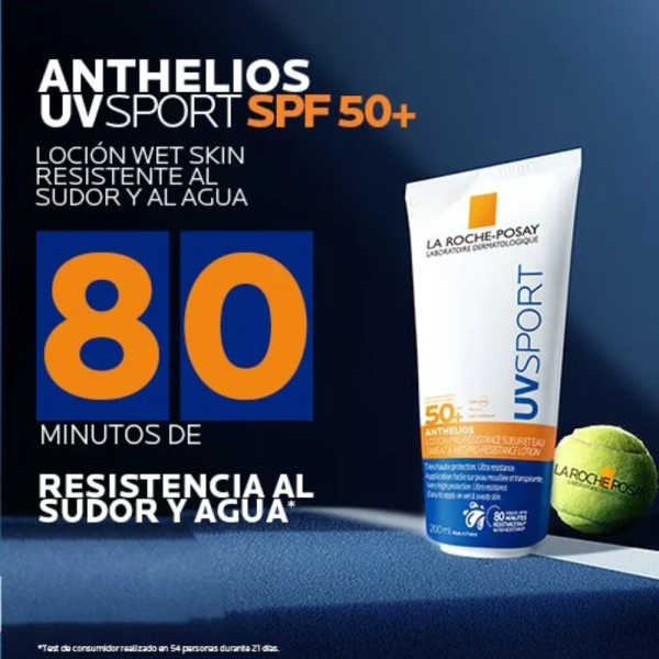 Anthelios UV Sport Locón Resistente Al Sudor y La Humedad, 200 ml. - La Roche Posay