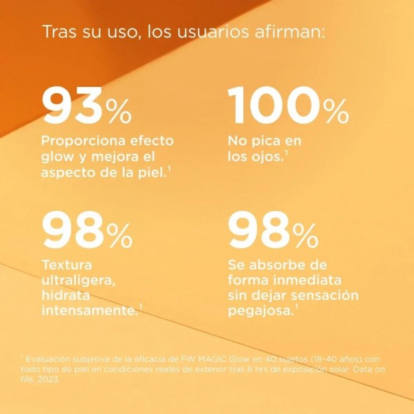 Fotoprotector Fusion Water MAGIC GLOW SPF 50, 50 ml. - Isdin